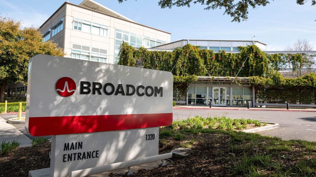 stock market today (Broadcom acquiring VMware)